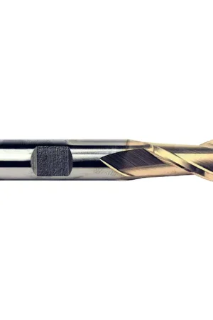 TTC PRODUCTION HP 09-335-750 2" Size, 1-5/8" LOC, 2 Flute, TiN High Speed Steel Square End Mill Instant Buy