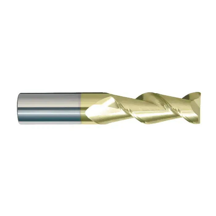 Fan Favorite RUSHMORE USA 104932 3/8" Size, 1-3/8" LOC, .005"-.010" Radius, 2 Flute, Solid Carbide Corner Radius End Mill