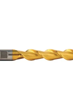 Get Yours WELDON 57095 1" Size, 4" LOC, 2 Flute, TiN High Speed Steel Square End Mill