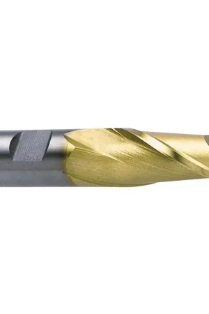 Affordable NIAGARA N20400 1-1/4" Size, 1-5/8" LOC, 2 Flute, TiN High Speed Steel Square End Mill