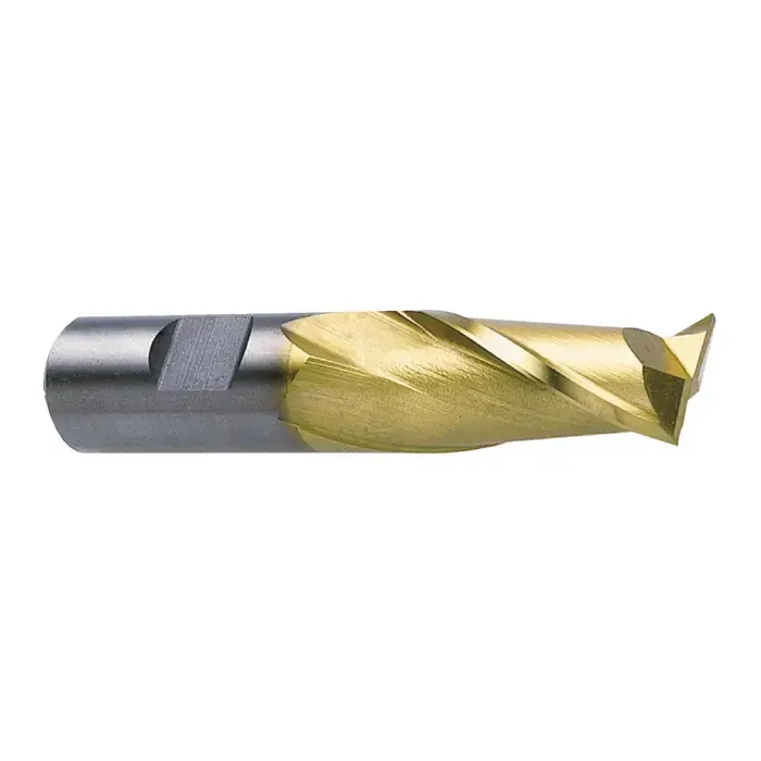 Affordable NIAGARA N20400 1-1/4" Size, 1-5/8" LOC, 2 Flute, TiN High Speed Steel Square End Mill