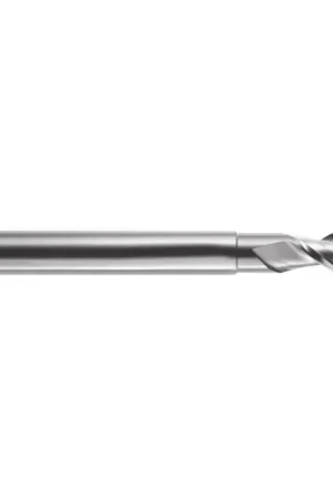 Cheap ROBBJACK 3/8" Size, 3/8" LOC, 2 Flute, Bright Solid Carbide Square End Mill