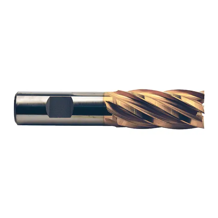 Time-Limited TTC PRODUCTION HP 09-305-530 1-3/16" Size, 2" LOC, 6 Flute, TiN High Speed Steel Square End Mill