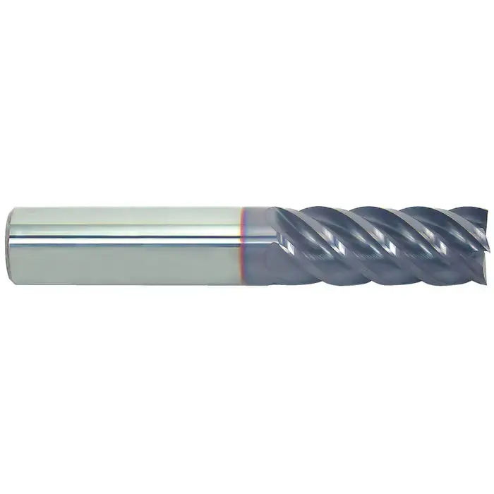 Hot Deal NIAGARA N61992 1/4" Size, 3/4" LOC, 5 Flute, AlTiN Solid Carbide Square End Mill