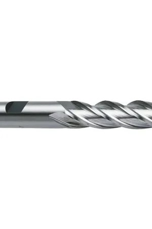 Best Choice TTC PRODUCTION HP 08-016-040 5/16" Size, 1-3/8" LOC, 4 Flute, Bright High Speed Steel Square End Mill
