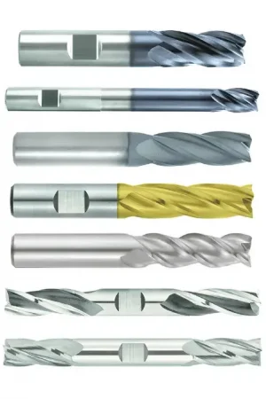 Affordable NIAGARA N85738 1/2" Size, 2" LOC, 4 Flute, TiAlN Solid Carbide Square End Mill