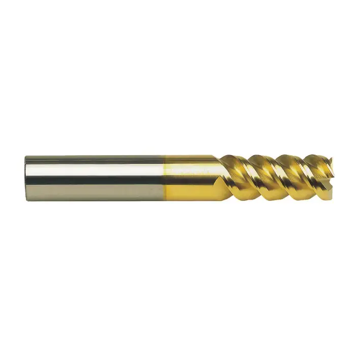 M.A. FORD 11223620T 6.00mm Size, 20.00mm LOC, 3 Flute, TiN Solid Carbide Square End Mill In Demand