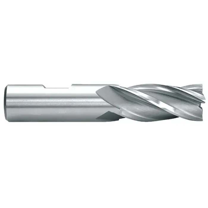 TTC PRODUCTION HP 08-005-400 7/8" Size, 1-7/8" LOC, 6 Flute, Bright High Speed Steel Square End Mill Next Day Delivery