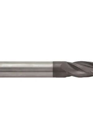 Shop Now RUSHMORE USA 102858 5.00mm Size, 16.00mm LOC, 4 Flute, TiAlN Solid Carbide Square End Mill
