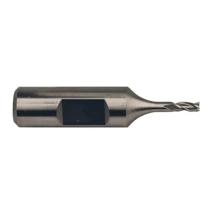 Final Sale TTC PRODUCTION HP 08-105-015 3/32" Size, 1/4" LOC, 3 Flute, Bright High Speed Steel Square End Mill