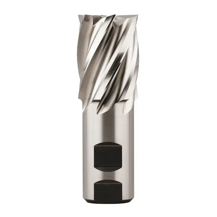 NIAGARA N52487 1-1/2" Size, 2" LOC, 6 Flute, Bright M42 8% Cobalt Square End Mill Certified