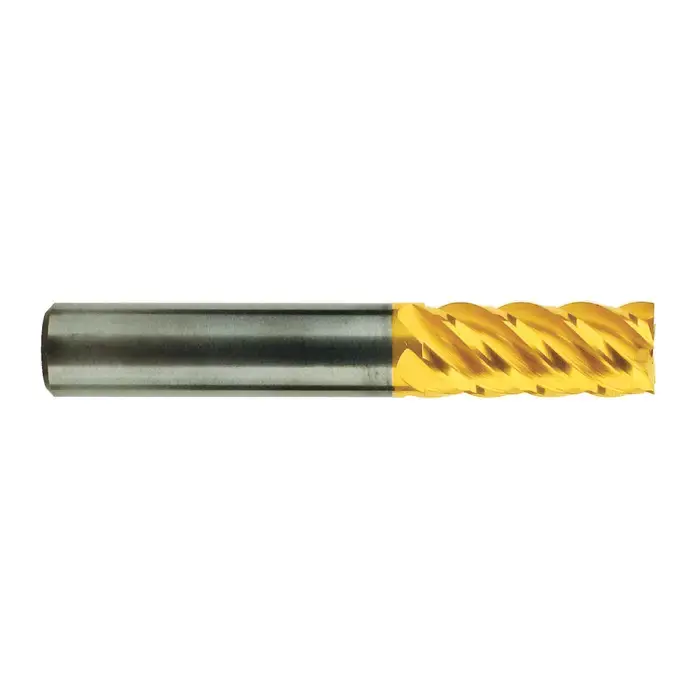Reduced Price T&O 20-102-176 1/2" Size, 1-1/4" LOC, 5 Flute, TiN Solid Carbide Square End Mill