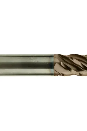 Genuine T&O 20-104-316 3/8" Size, 1/2" LOC, 5 Flute, TiCN Solid Carbide Square End Mill