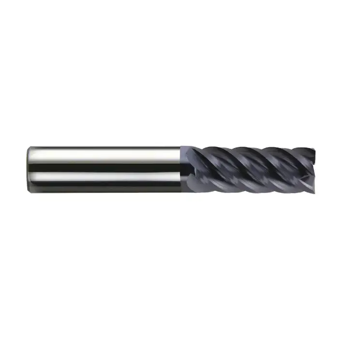 RUSHMORE USA 101022 3/4" Size, 1-1/2" LOC, .035" Radius, 5 Flute, Solid Carbide Corner Radius End Mill High Quality