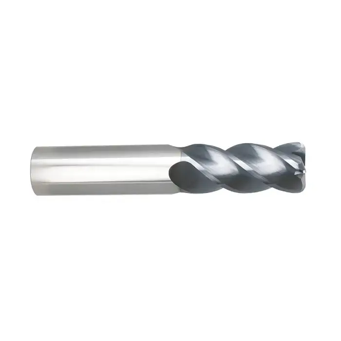 NIAGARA N09917 7/16" Size, 7/8" LOC, .020" Radius, 4 Flute, Solid Carbide Corner Radius End Mill Crafted