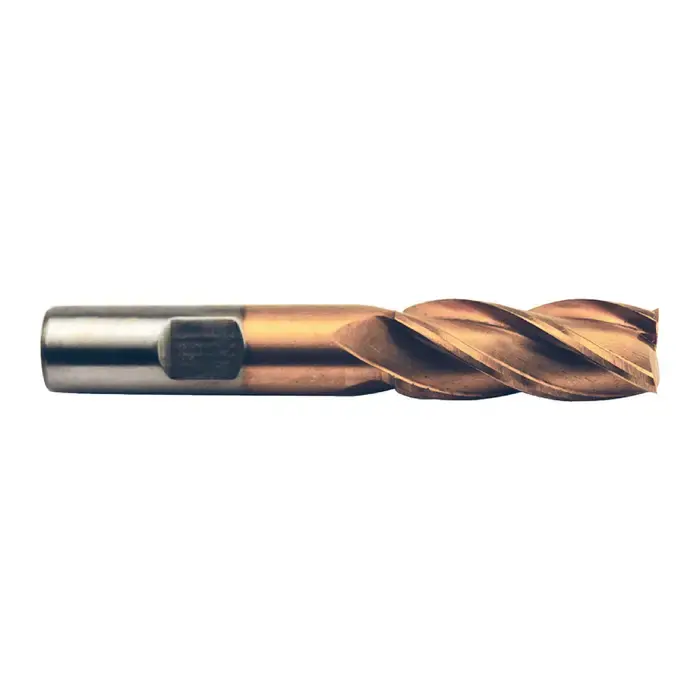 Trending TTC 08-371-656 7/8" Size, 1-7/8" LOC, 4 Flute, TiN High Speed Steel Square End Mill