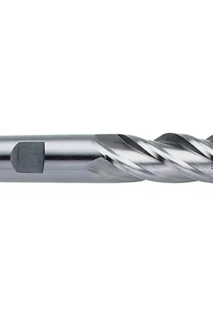 Professional Grade WELDON 44132 15/32" Size, 1" LOC, 4 Flute, Bright M42 8% Cobalt Square End Mill