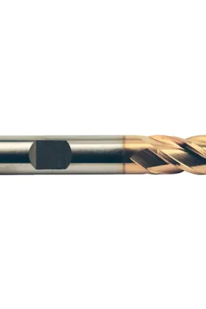 Reduced Price WELDON 49610 3/8" Size, 3/4" LOC, 4 Flute, TiN M42 8% Cobalt Square End Mill