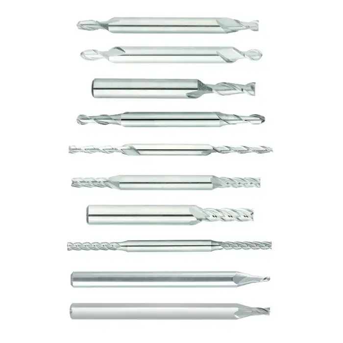Direct From Factory NIAGARA N18675 1/8" Size, 3/8" LOC, 4 Flute, Solid Carbide Miniature End Mill