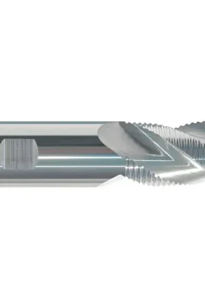 Weekend Sale RUSHMORE USA 104859 1/4" Size, Coarse Pitch, 3/4" LOC, 3 Flute, Solid Carbide Roughing End Mill
