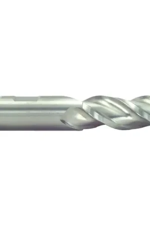 Price Cut INTERNATIONAL MINICUT SF930-1208 3/8" Size, Fine Pitch, 3/4" LOC, 3 Flute, Cobalt Roughing End Mill