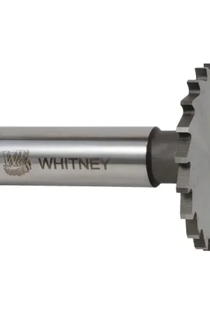 Final Sale WHITNEY TOOL 20192 7/8" Dia., None ANSI, 5/64" Face Width, M42 8% Cobalt, 14 Teeth Woodruff Keyseat Cutter