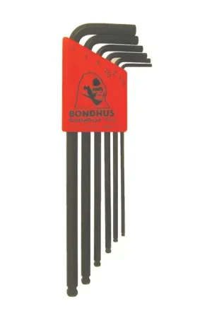 BONDHUS BLX-6mm 1.5mm - 5mm Hex Size, Long Long Arm Length, ProGuard Finish Ball Key In Demand