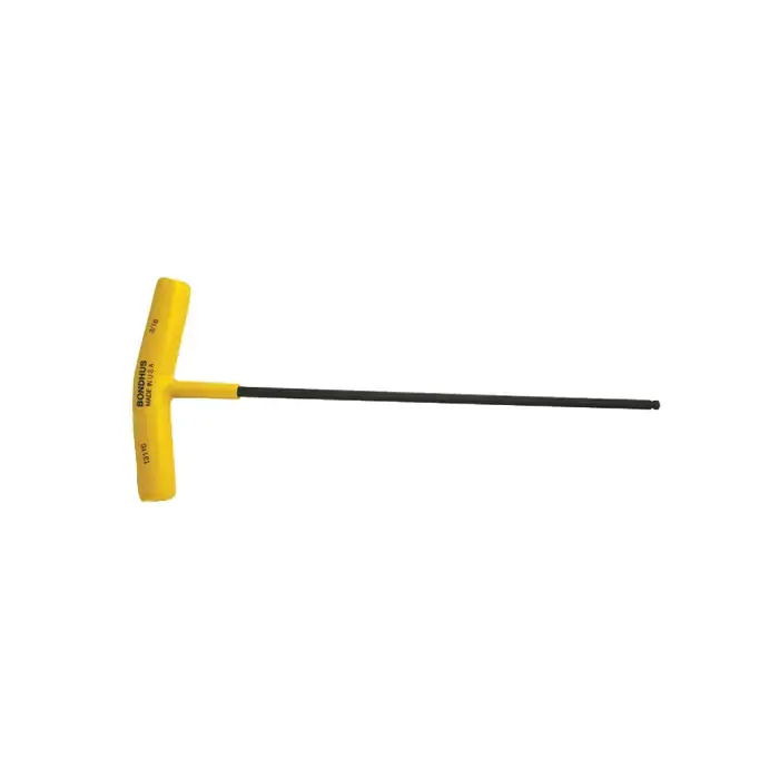 BONDHUS 13110 3/16" Size, 9.8" Long Arm Length, Black Oxide Finish T Handle Hex Key Grab Now