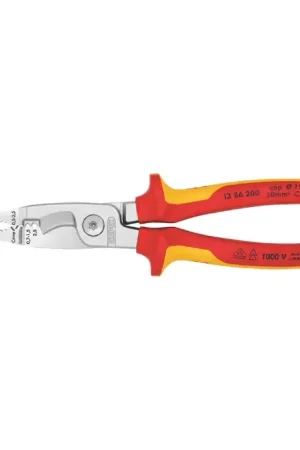 One Day Deal KNIPEX 13 86 200 SB 1-1/2" Jaw Length, Multifunctional Jaw Type, 7.87" Overall Length Lineman‘s Pliers