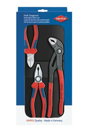 KNIPEX 00 20 09 V01 - 3 Piece Mixed Plier Set Limited Offer