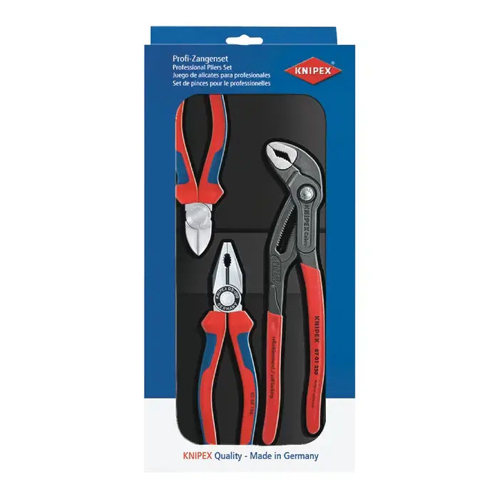 KNIPEX 00 20 09 V01 - 3 Piece Mixed Plier Set Limited Offer