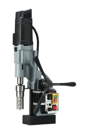 EUROBOOR ECO.555/TA 2-3/16" Hole Capacity, 3/4" Shank Cutter Mount, 60-275/100-500 RPM Magnetic Drill Press Today Only