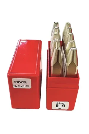 Clearance PRYOR PHD27050 Letter Set Type, 3/16" Character Size, A-Z and & Characters Letters & Figures