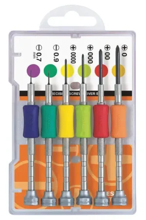 VESSEL TD56S Super Precision Slotted & Phillips Screw Driver Types Included, 6 No. of Screwdrivers Jewelers Screwdriver Shop Now