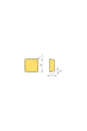 Best Choice TTC PRODUCTION 22-062-323 - SPG323 C5/C6, 90° Square, Indexable Carbide Turning / Boring Insert