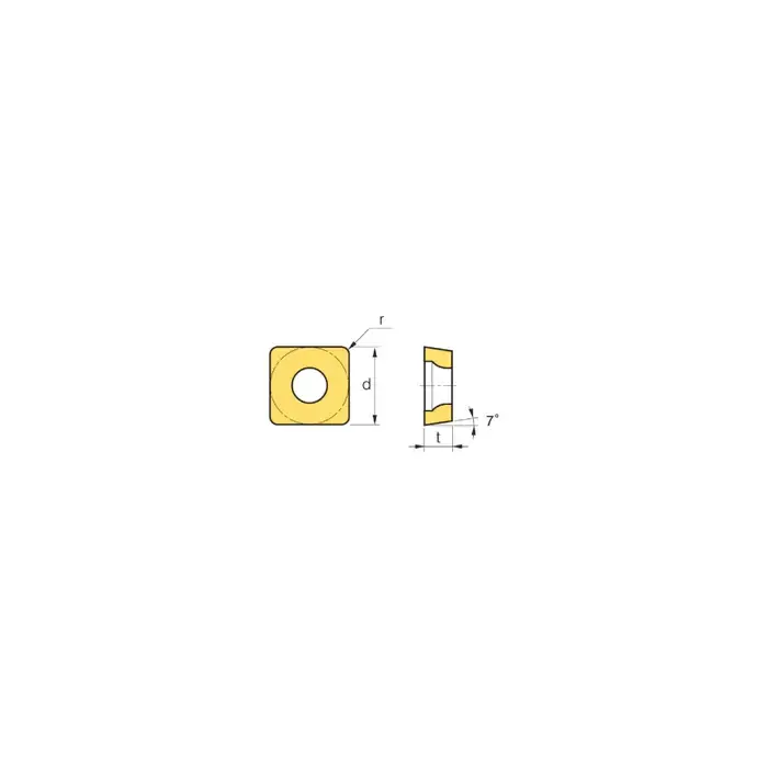 WALTER 5016292 - SCMT3(2.5)2-PS4 WAM20, 90° Square, Indexable Carbide Turning / Boring Insert Next Day Delivery