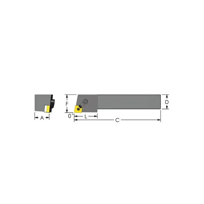 ULTRA-DEX MCGNL 24-4D - MCGNL24-4D, 1.5" External Multi-Clamp Holder - Type M for CNMG43_ Inserts, Left Hand While Supplies Last