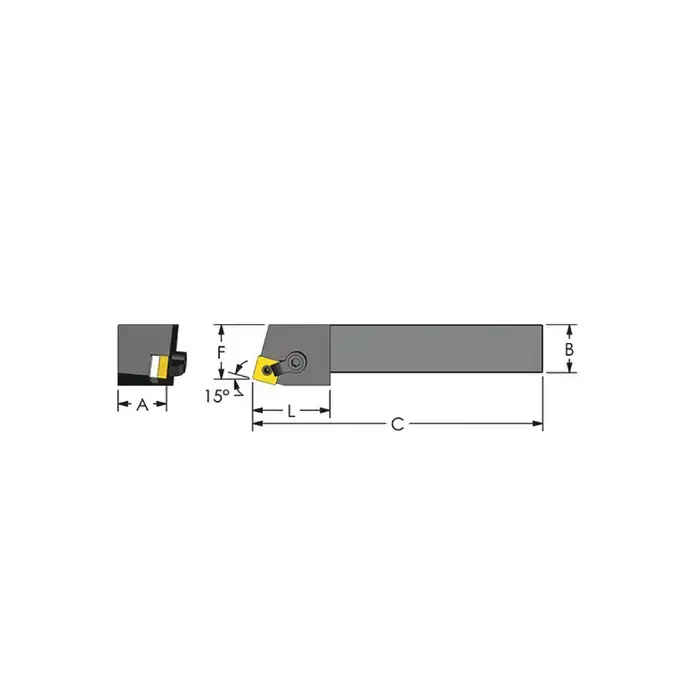 ULTRA-DEX MSRNR 16-6D - MSRNR16-6D, 1.0" External Multi-Clamp Holder - Type M for SNMG64_ Inserts, Right Hand Exclusive Offer