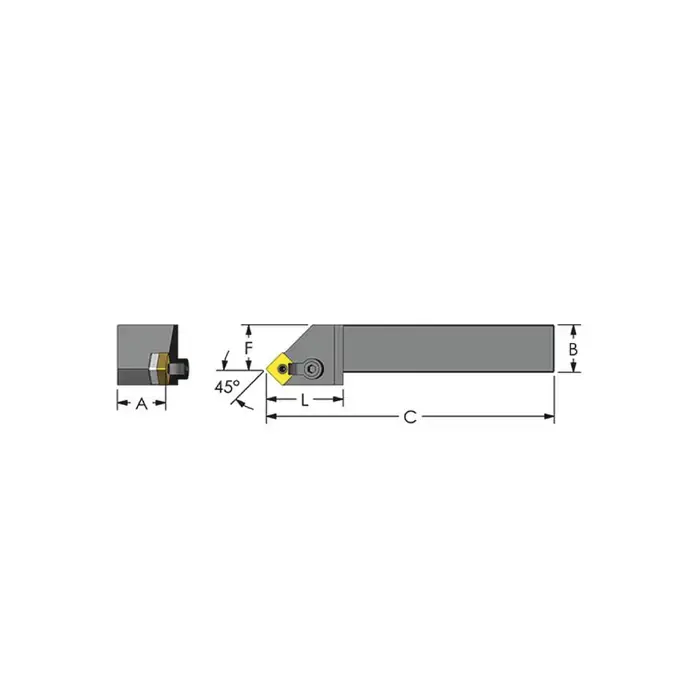 ULTRA-DEX MSSNR 20-5D - MSSNR20-5D, 1.25" External Multi-Clamp Holder - Type M for SNMG54_ Inserts, Right Hand While Supplies Last