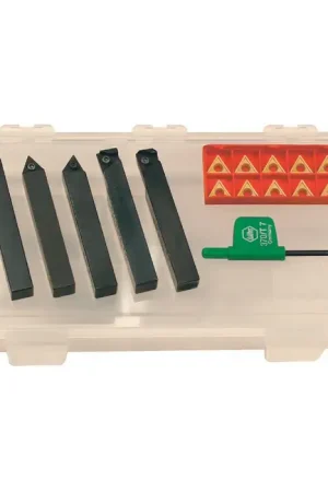 DORIAN - 5 Holder Turning Set with (10) TCMT3(2.5)1 DV656 Inserts / 3/4" Shank While Supplies Last