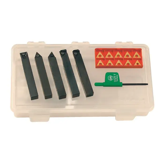 DORIAN - 5 Holder Turning Set with (10) TCMT3(2.5)1 DV656 Inserts / 3/4" Shank While Supplies Last