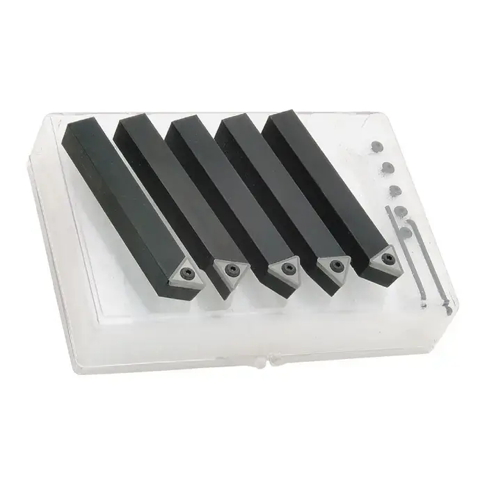 TTC PRODUCTION - 5 Piece External Turning Set with Inserts / Accepts TCMT3(2.5)_ Inserts / 3/4" Shank Don't Miss Out