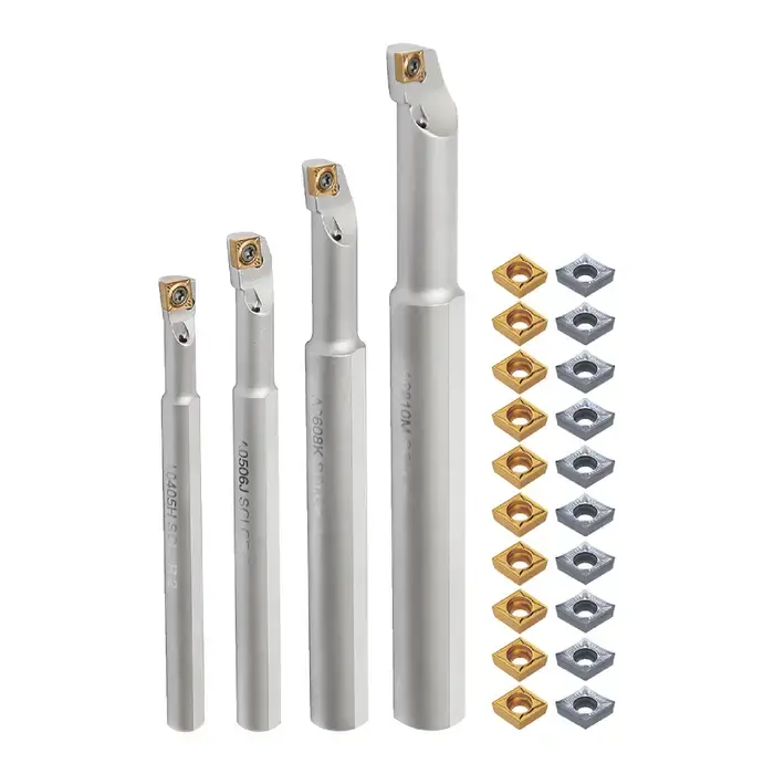 TERRA CARBIDE SCLCR-CCMT-SET-A With 20 Additional Inserts - SCLCR Multi-Holders Boring Bar Set, Right Hand Price Cut