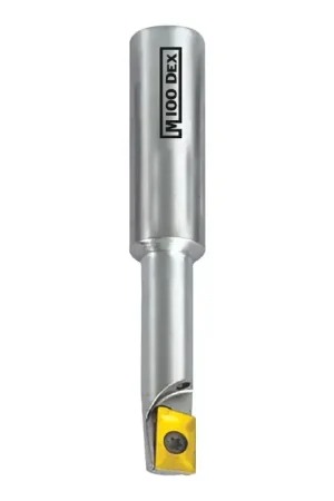Buy Online M100DEX 30-1816 - AAAP 1816 2, 0.625" 90 Degree Indexable End Mill for APKT1003 Inserts, Weldon, Right Hand