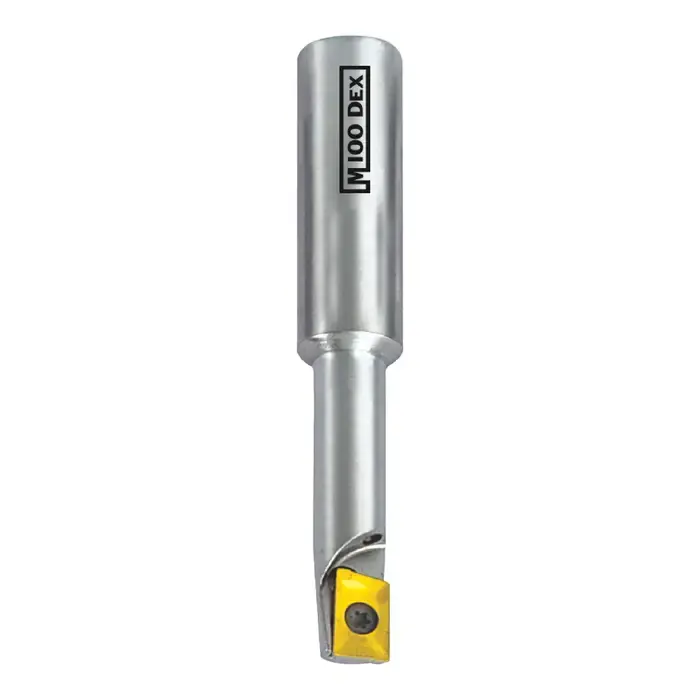 Buy Online M100DEX 30-1816 - AAAP 1816 2, 0.625" 90 Degree Indexable End Mill for APKT1003 Inserts, Weldon, Right Hand