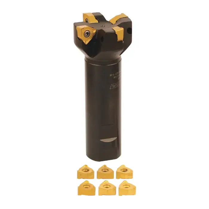 Price Drop AKUMA 07.06.00152 - XNPS.44.200.R-S.125, 2.000" 90 Degree Indexable End Mill for XNEX442R Inserts, Weldon, Right Hand