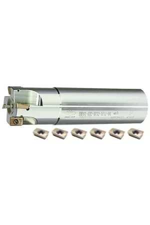 ZCC-CT KIT2-EMP01-05-02 - 1.250" - 90 Degree Indexable End Mill Set With Inserts (Single), Right Hand Order Now