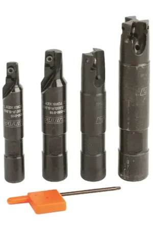 AKUMA 07.22.00288 - Multi Piece Indexable End Mill Set, Right Hand Professional Grade