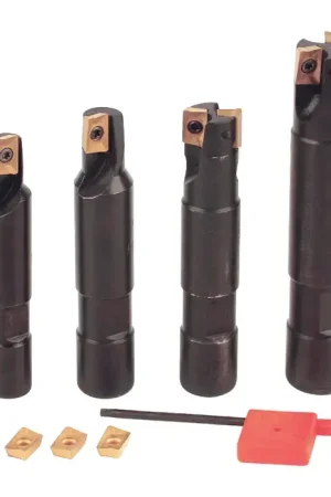 Flash Sale AKUMA 07.22.00316 - Multi Piece Indexable End Mill Set with Inserts, Right Hand