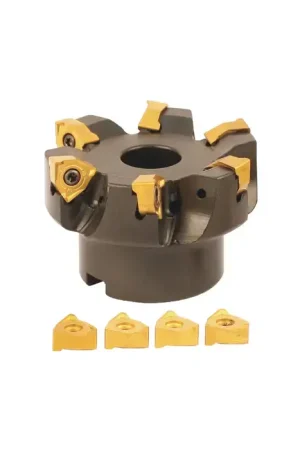 AKUMA 09.06.00770 - 2.500" - 90 Degree Square Shouldering Indexable Face Mill Set with Inserts, Right Hand Best Choice